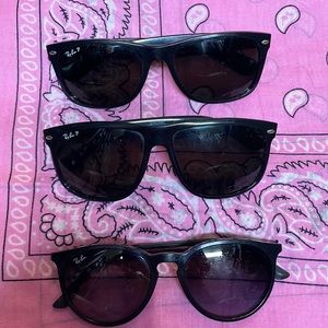 3 pairs of Ray Bans